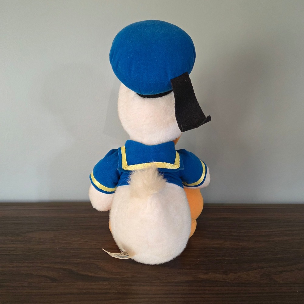 Vintage Disney Donald Duck Plush 11 Inch Sailor Suit Disneyland World Canasa - Picture 3 of 7